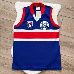 VINTAGE AFL VFL Footscray Western
Bulldogs Guernsey Jersey Large
